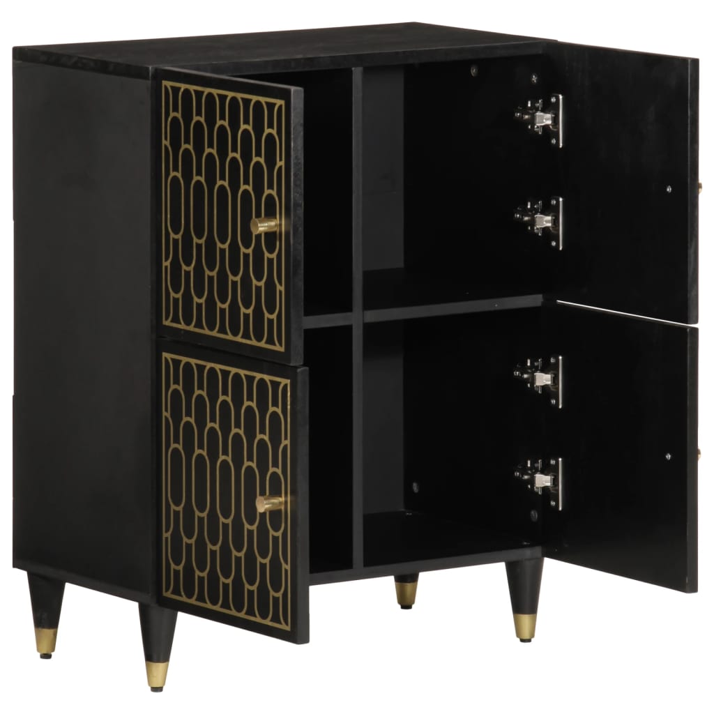 skab 60x33x75 cm massivt mangotræ