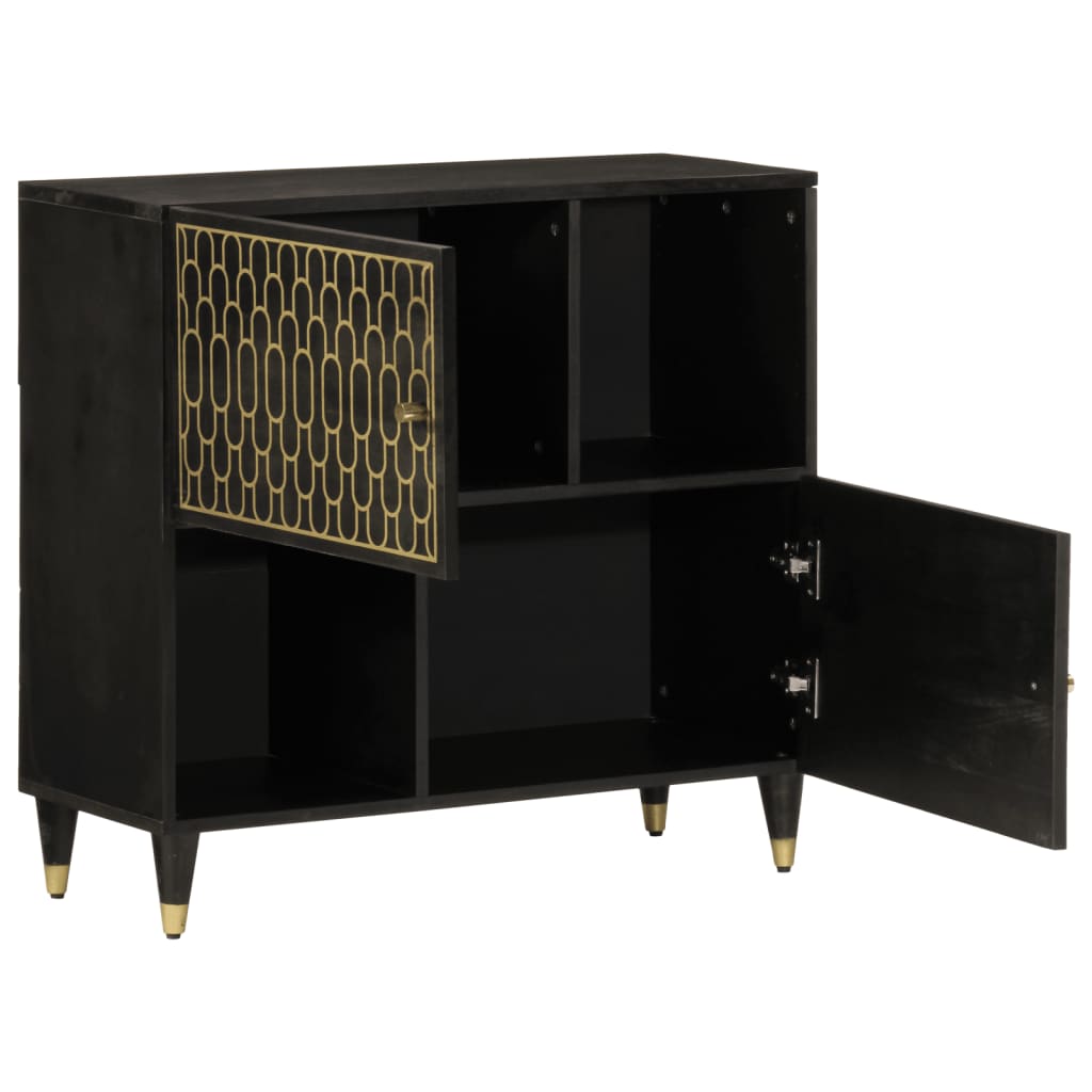 skab 80x33x75 cm massivt mangotræ