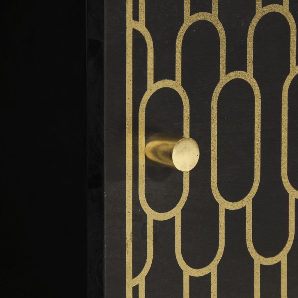 skab 80x33x75 cm massivt mangotræ