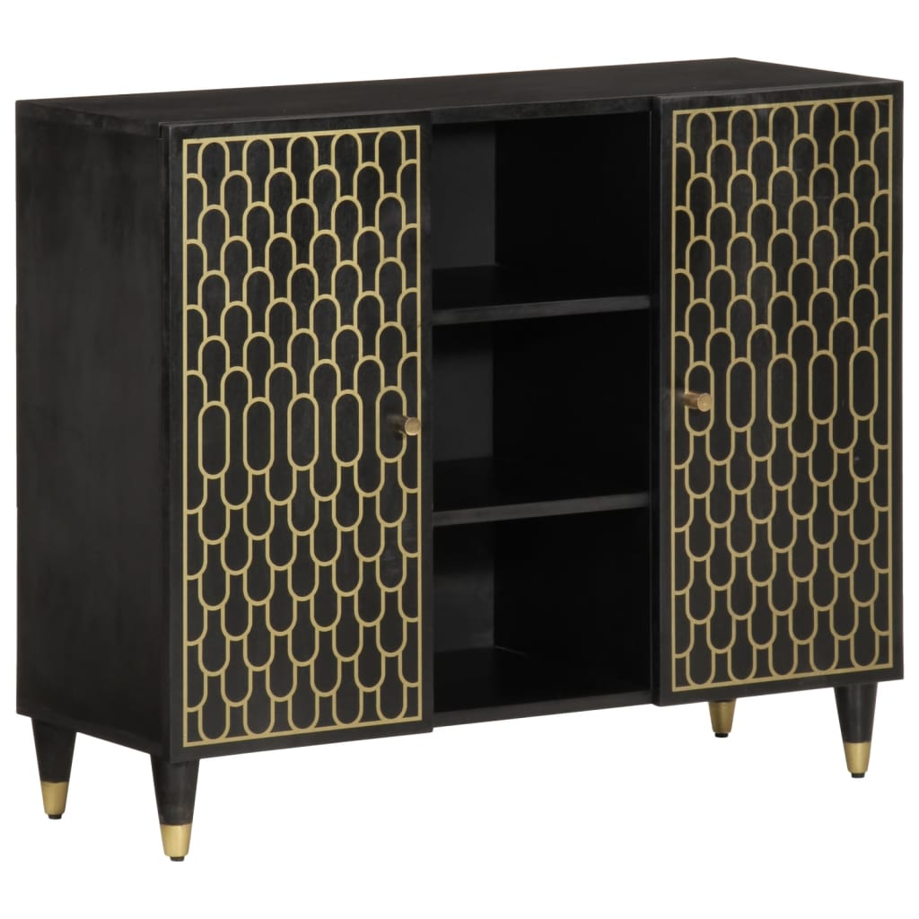 skab 90x33x75 cm massivt mangotræ