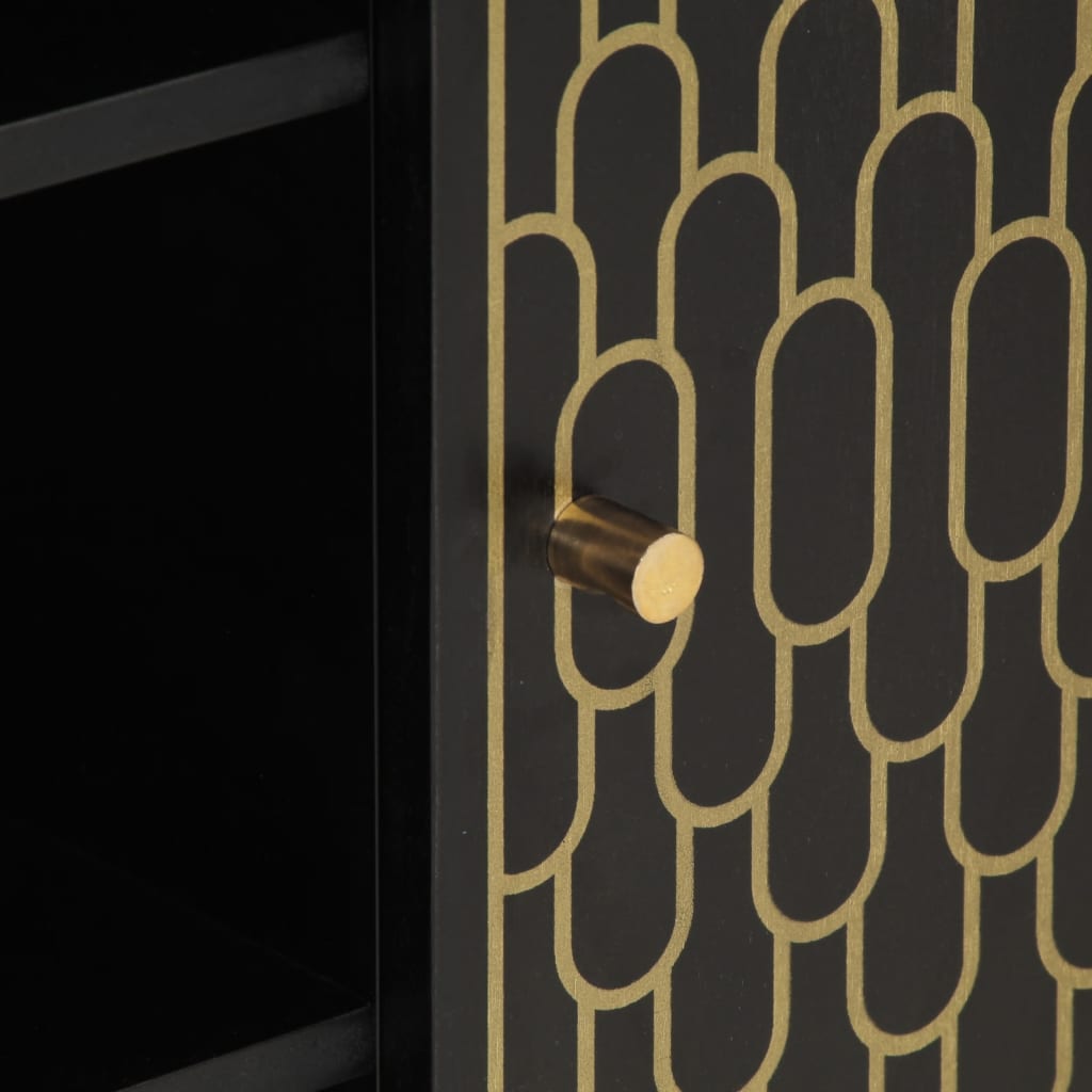 skab 90x33x75 cm massivt mangotræ