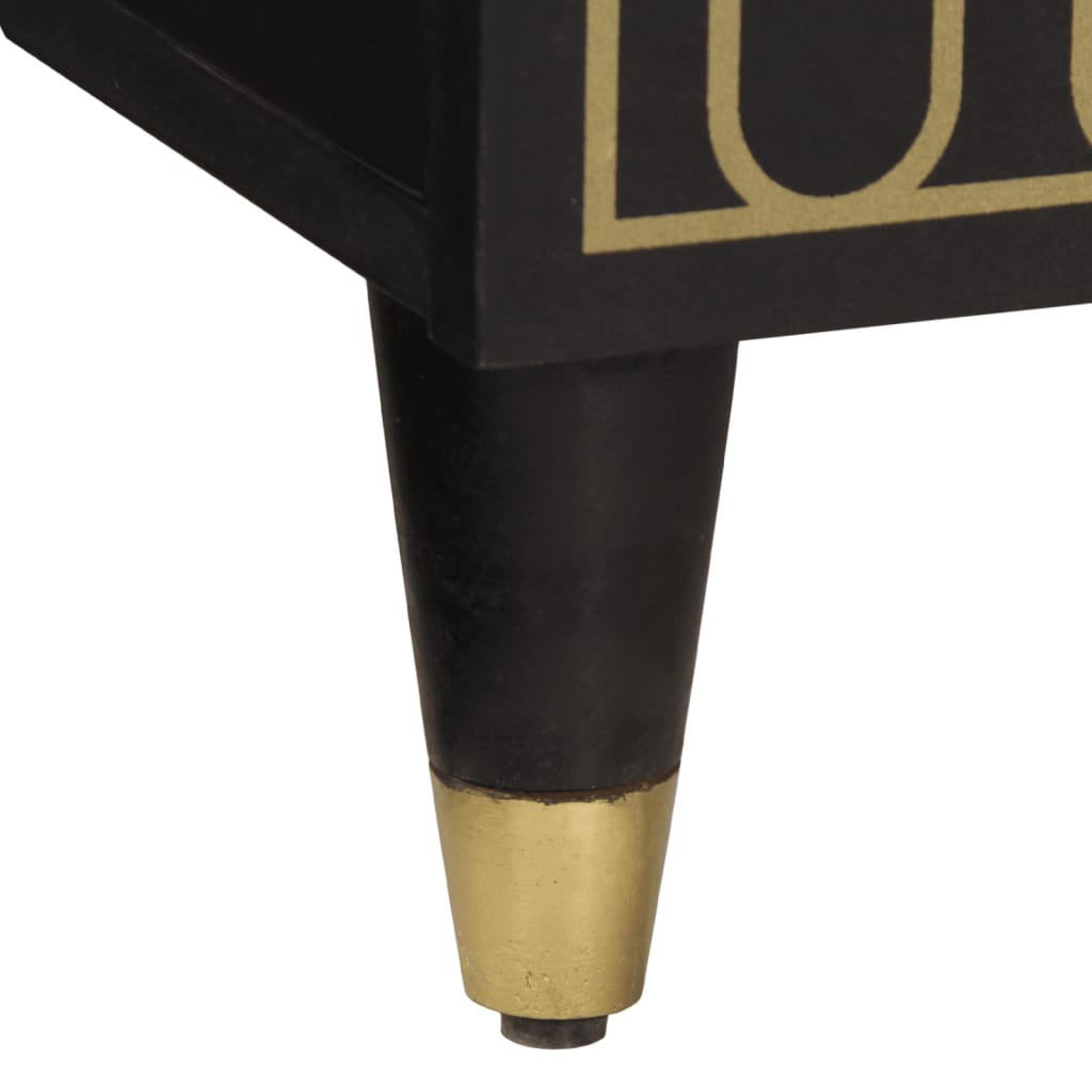 skab 90x33x75 cm massivt mangotræ