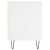 sengebord 40x35x50 cm konstrueret træ hvid