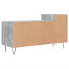 tv-bord 100x35x55 cm konstrueret træ betongrå