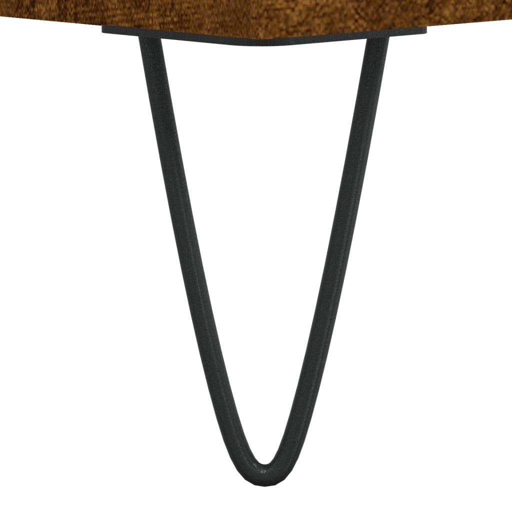 tv-bord 100x35x55 cm konstrueret træ røget egetræsfarve