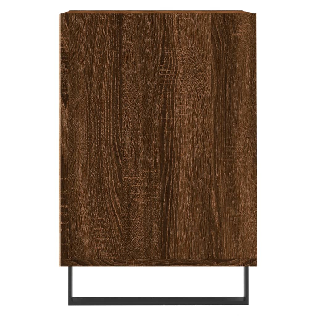 tv-bord 100x35x55 cm konstrueret træ brun egetræsfarve