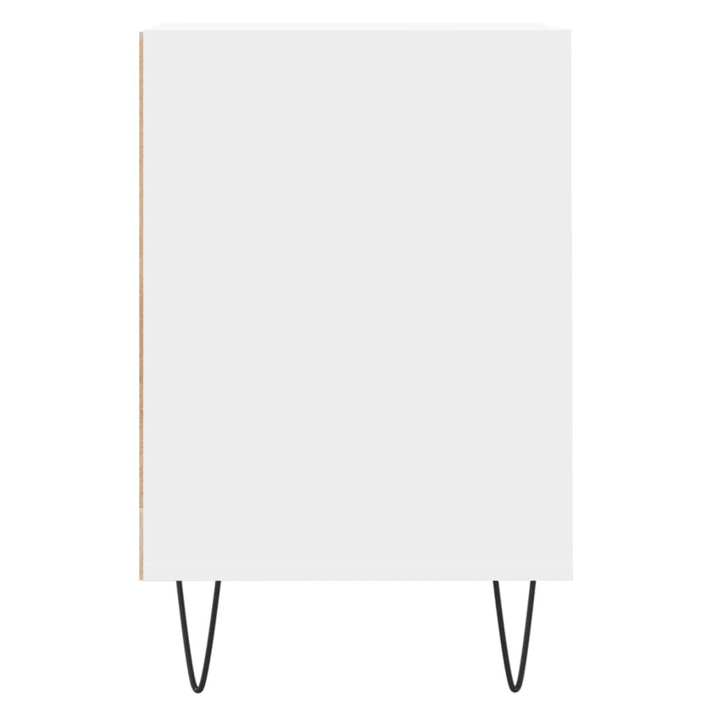 tv-bord 160x35x55 cm konstrueret træ hvid