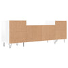 tv-bord 160x35x55 cm konstrueret træ hvid højglans