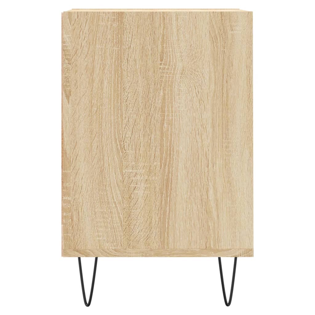 tv-bord 160x35x55 cm konstrueret træ sonoma-eg