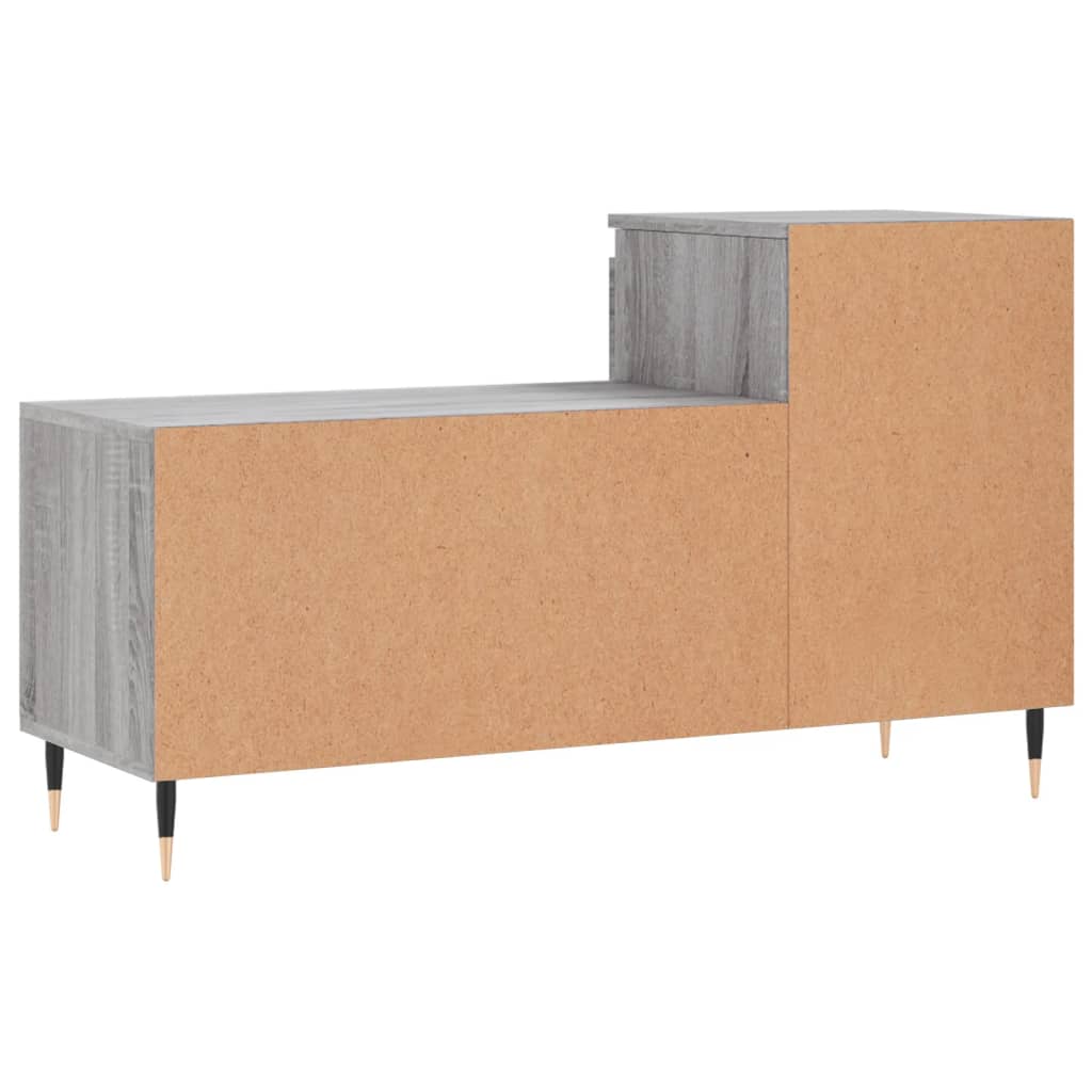 skoskab 102x36x60 cm konstrueret træ grå sonoma-eg