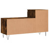 skoskab 102x36x60 cm konstrueret træ røget egetræsfarve