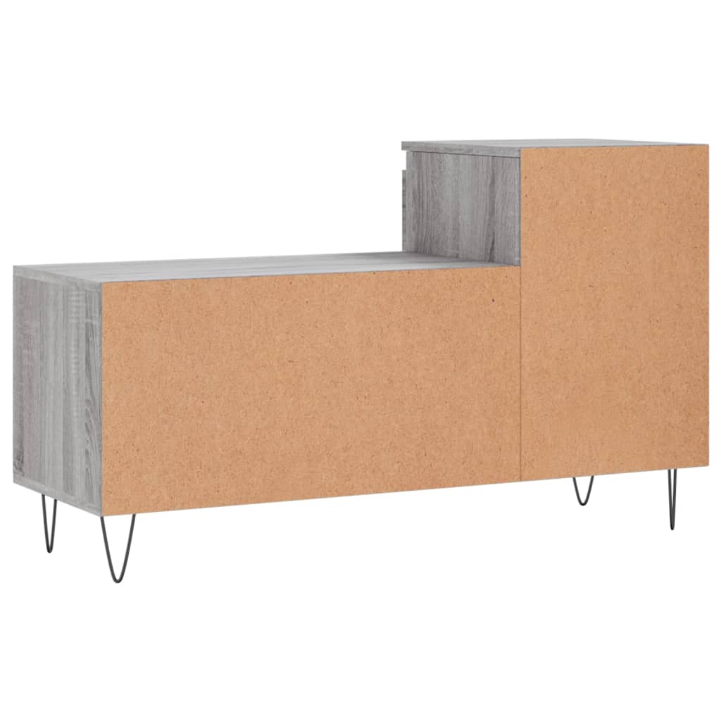 skoskab 102x36x60 cm konstrueret træ grå sonoma-eg