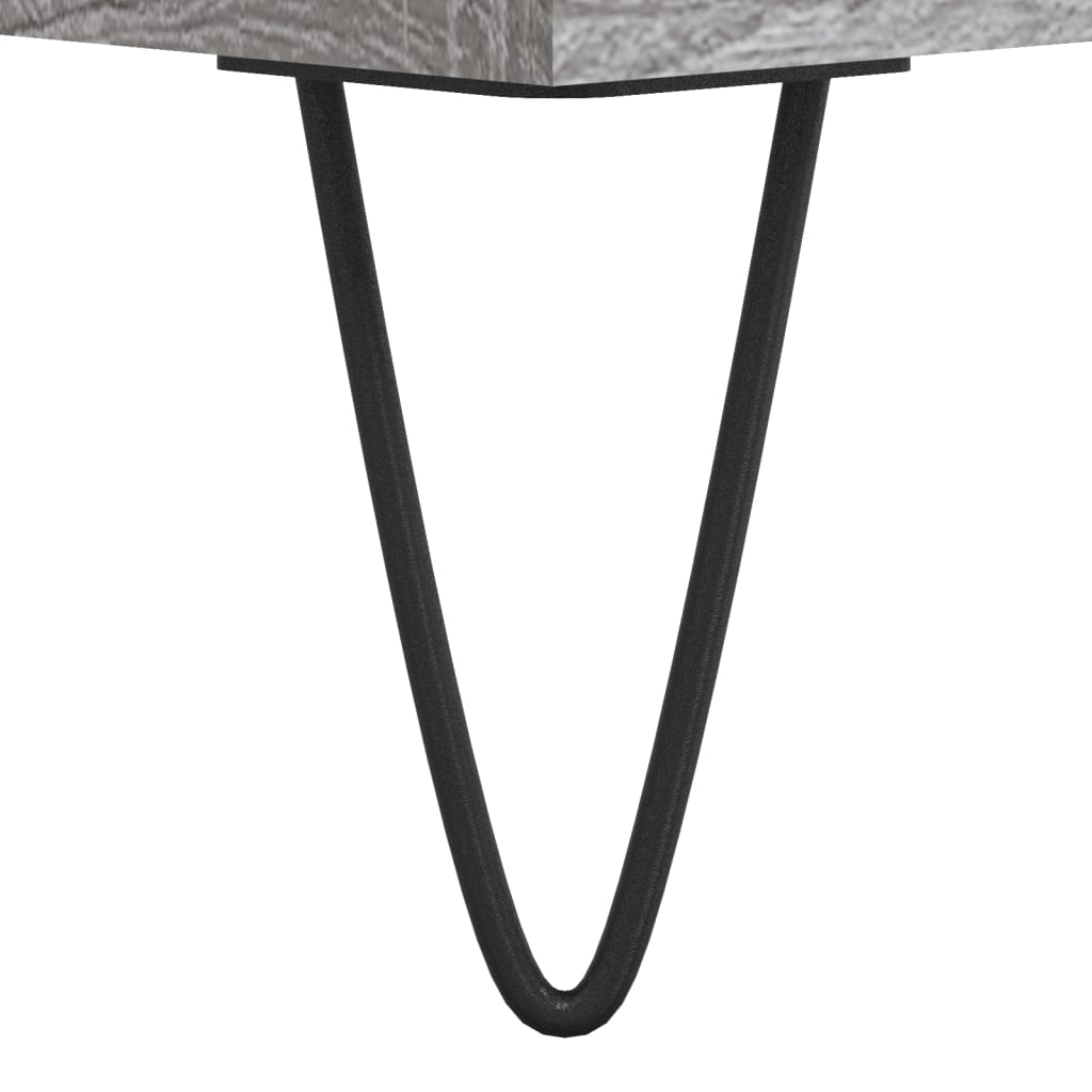 skoskab 102x36x60 cm konstrueret træ grå sonoma-eg