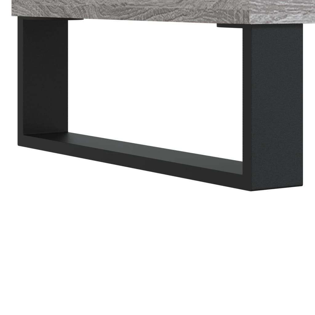 skoskab 102x36x60 cm konstrueret træ grå sonoma-eg