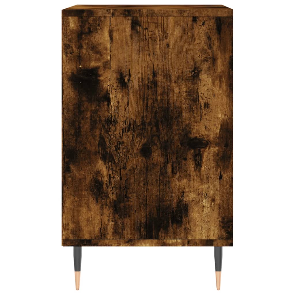 skoskab 102x36x60 cm konstrueret træ røget egetræsfarve