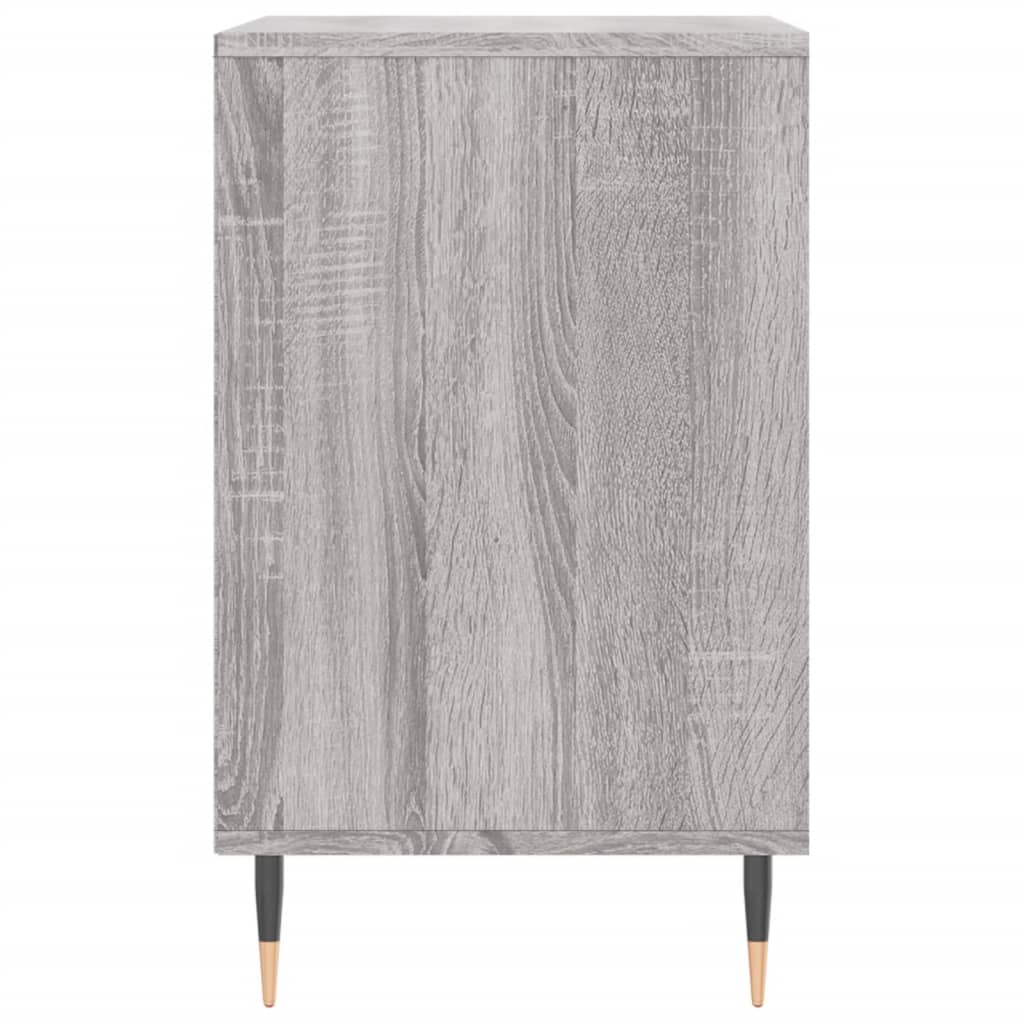 skoskab 102x36x60 cm konstrueret træ grå sonoma-eg