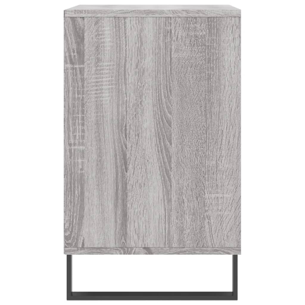 skoskab 102x36x60 cm konstrueret træ grå sonoma-eg