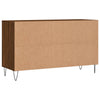skoskab 102x36x60 cm konstrueret træ brun egetræ
