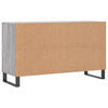skoskab 102x36x60 cm konstrueret træ grå sonoma-eg