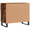 skoskab 70x36x60 cm konstrueret træ røget egetræsfarve