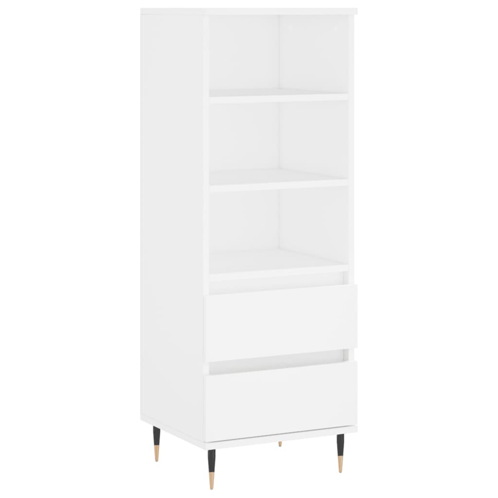 højskab 40x36x110 cm konstrueret træ hvid