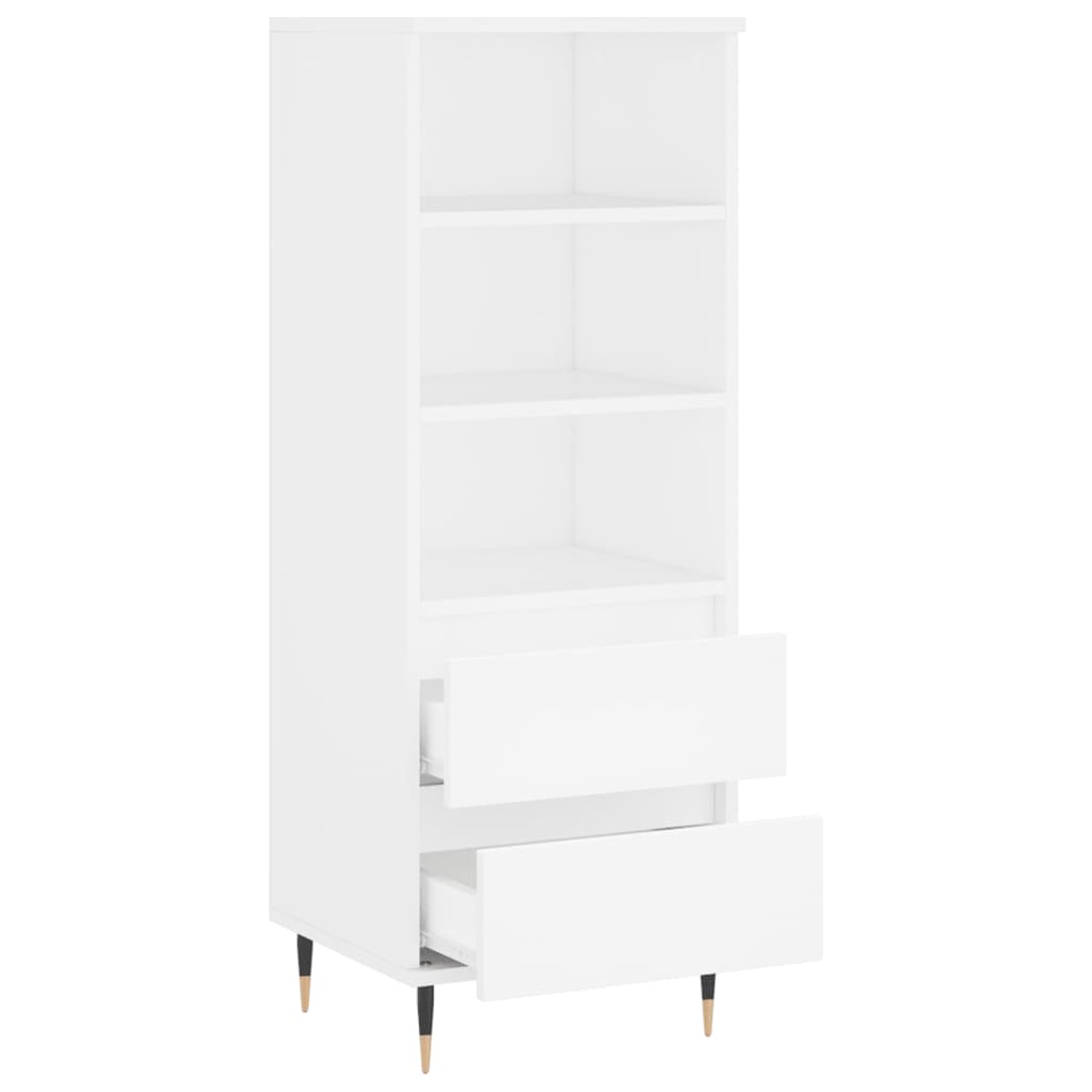 højskab 40x36x110 cm konstrueret træ hvid