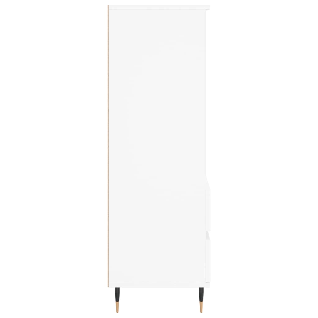 højskab 40x36x110 cm konstrueret træ hvid