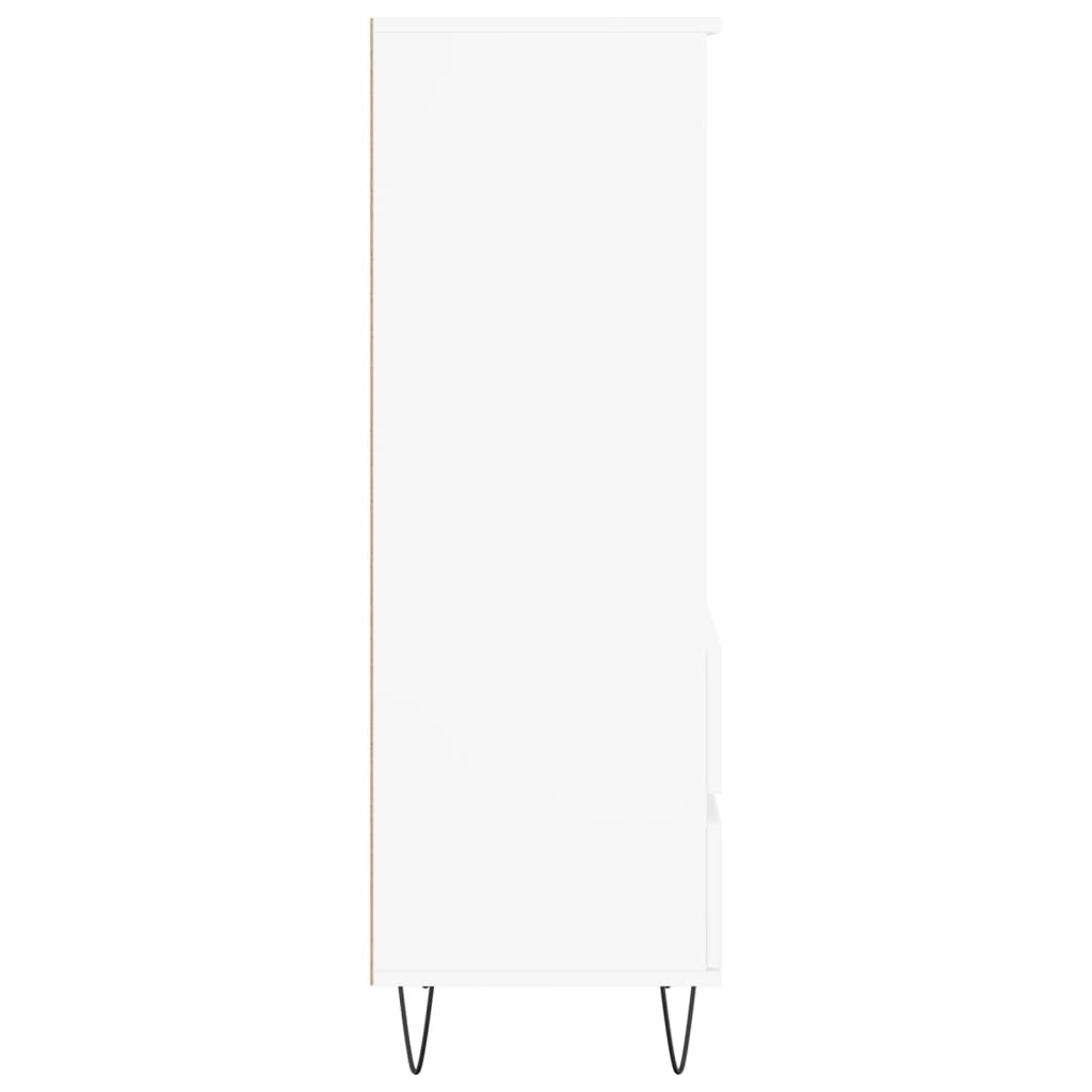 højskab 40x36x110 cm konstrueret træ hvid