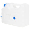vanddunk med tappehane 10 l plast transparent