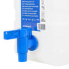 vanddunk med tappehane 10 l plast transparent