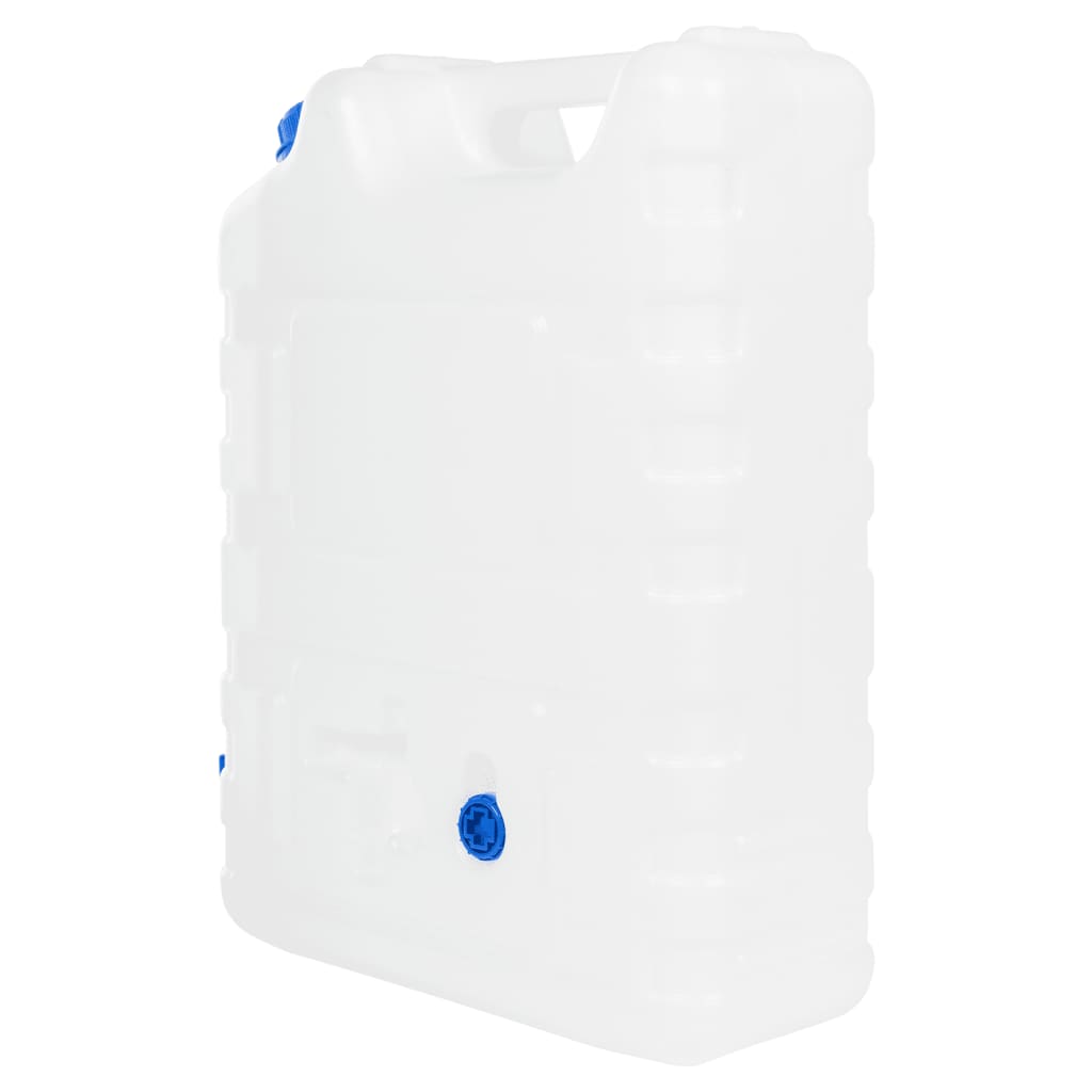 vanddunk med tappehane 20 l plast transparent