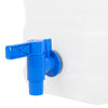 vanddunk med tappehane 20 l plast transparent