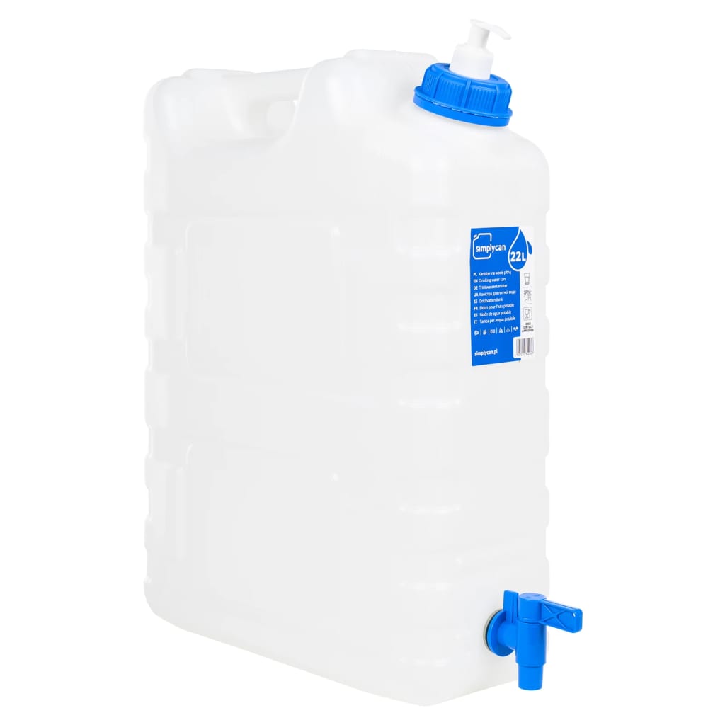 vanddunk med tappehane og sæbedispenser 20 l plast