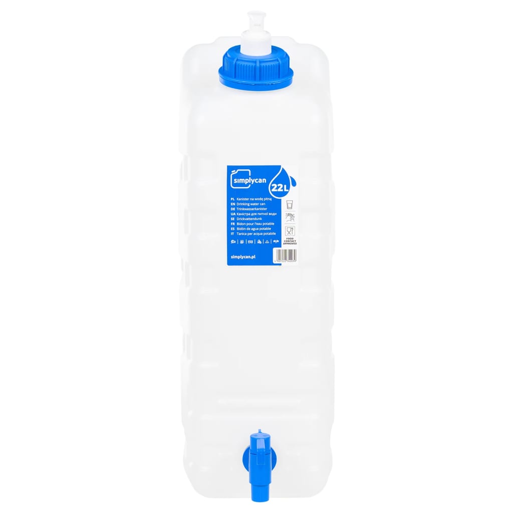 vanddunk med tappehane og sæbedispenser 20 l plast