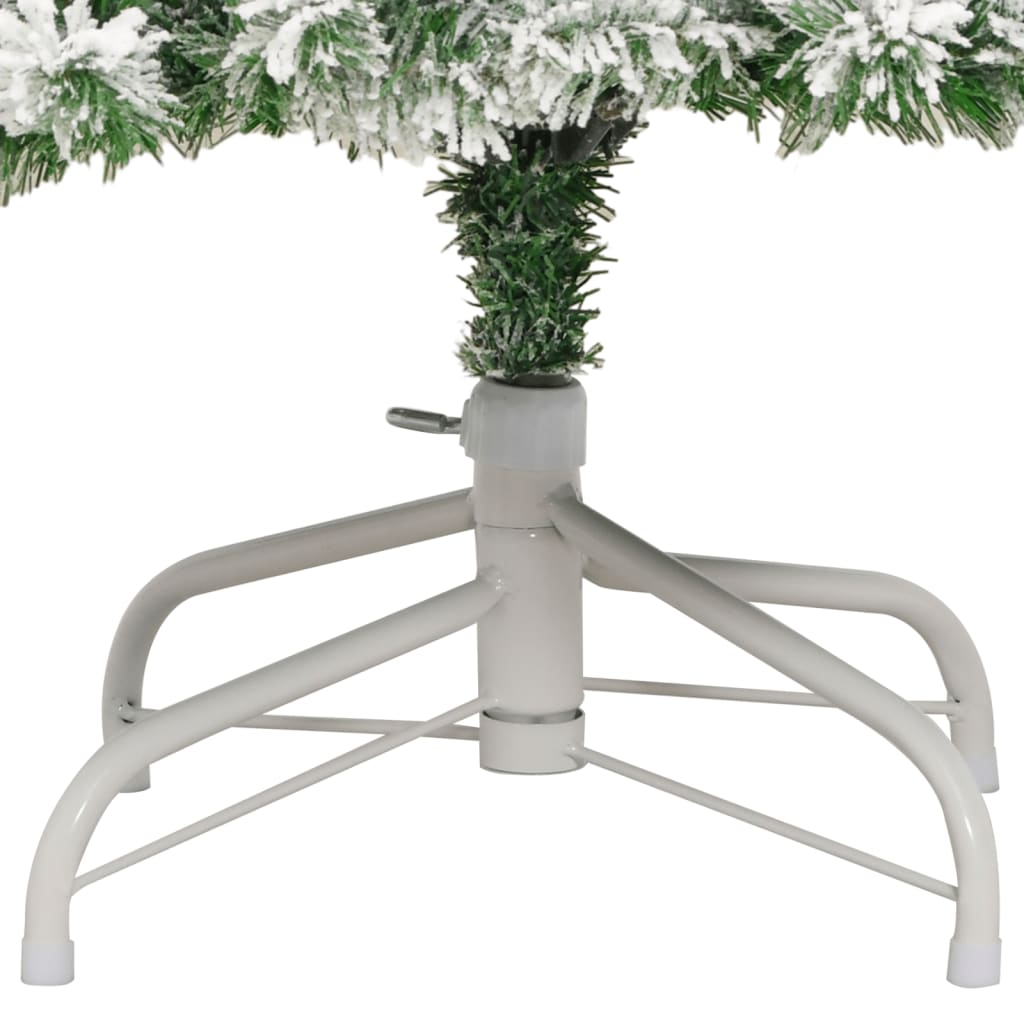 kunstigt juletræ med sne 240 cm hængslet