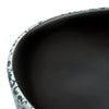 håndvask til bordplade 47x33x13 cm oval keramik sort og blå