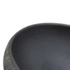 håndvask til bordplade 59x40x15 cm oval keramik sort og grå