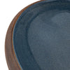 håndvask til bordplade 59x40x15 cm oval keramik brun og blå