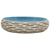 håndvask til bordplade 59x40x15 cm oval keramik flerfarvet
