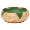 håndvask til bordplade 59x40x15 cm oval keramik grøn og brun