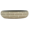 håndvask til bordplade 59x40x15 cm oval keramik flerfarvet