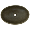 håndvask til bordplade 59x40x15 cm oval keramik flerfarvet