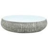håndvask til bordplade 59x40x15 cm oval keramik grå og blå