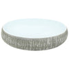 håndvask til bordplade 59x40x15 cm oval keramik grå og blå