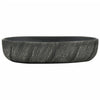 håndvask til bordplade 59x40x14 cm oval keramik sort