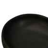 håndvask til bordplade 59x40x14 cm oval keramik sort