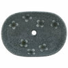 håndvask til bordplade 59x40x14 cm oval keramik blå