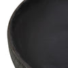 håndvask til bordplade 59x40x15 cm oval keramik grå og sort