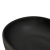 håndvask til bordplade 59x40x15 cm oval keramik grå og sort