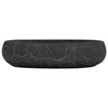 håndvask til bordplade 59x40x15 cm oval keramik sort